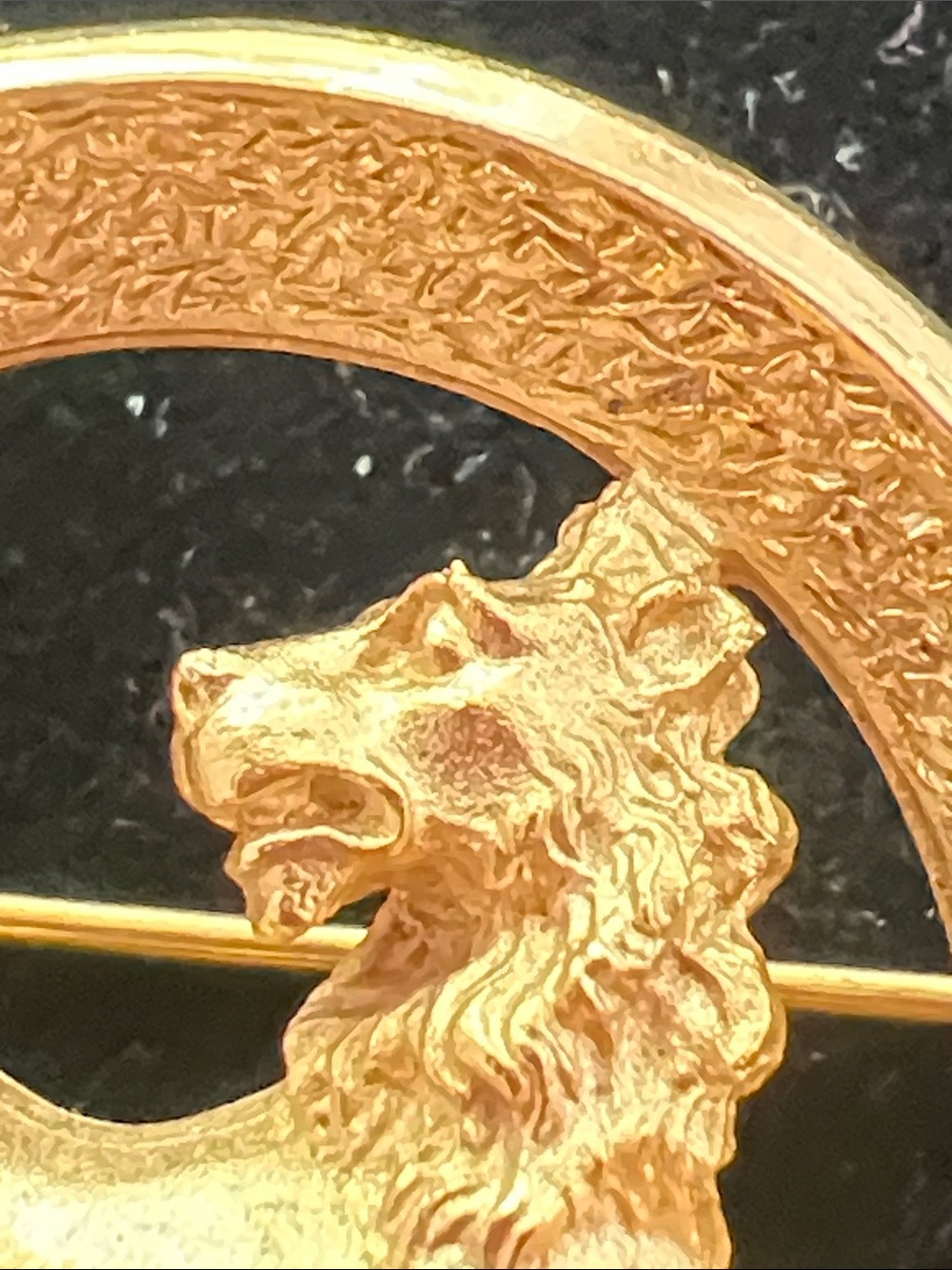 Vintage Crown Trifari Leo Zodiac Brooch - Picture 2 of 6